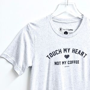 Not My Coffee Short Sleeve Gray Graphic TShirt